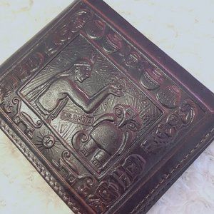 Vintage Russley Handmade Colombian Leather Wallet